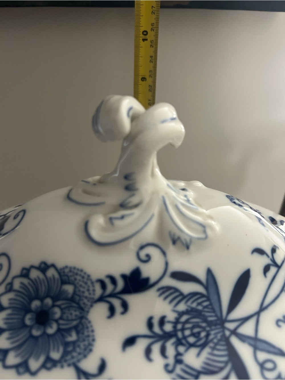 Blue Onion Soup Tureen Vintage